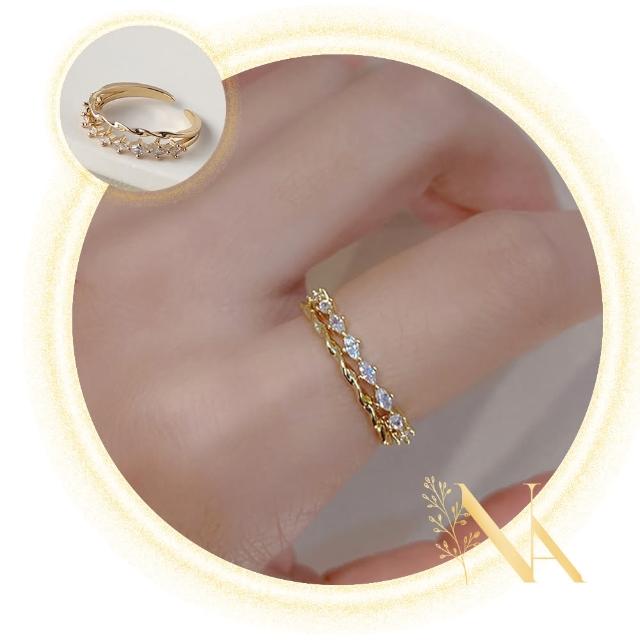 【NANA】娜娜 法式浪漫多層鑲鑽戒指 NA032810(戒指)
