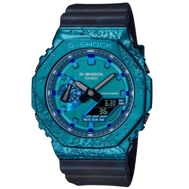 【CASIO 卡西歐】G-SHOCK 40 週年探險家之石系列 雙顯手錶 GM-2140GEM-2A_44.4mm