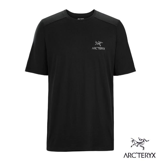 【Arcteryx 始祖鳥】男 Ionia Arc Word 羊毛短袖圓領衫(黑)
