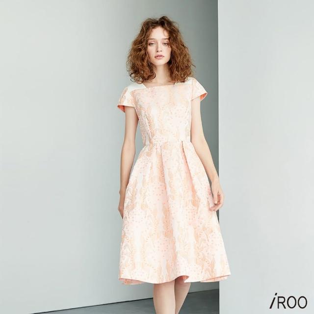 【iROO】復古花卉華麗洋裝