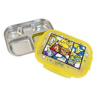 【LILFANT】寶可夢皮卡丘 不鏽鋼5格餐盤(餐具 盤子 保鮮盒)