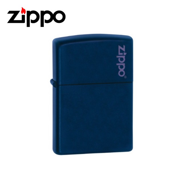 【Zippo】海軍藍烤漆 Zippo Logo 大 打火機(239ZL)