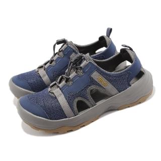 【TEVA】水陸兩棲鞋 M Outflow CT 男鞋 靛藍 灰 水鞋 涼鞋 快乾 戶外 護趾(1134357MOIN)