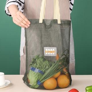 【東京 Ito】便攜掛式購物儲物環保收納網袋(水果 蔬菜 洋蔥 大蒜 鏤空透氣 結實 買菜 新鮮)