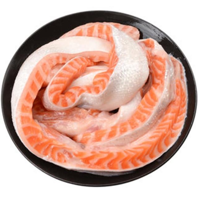 【悅生活】鮮市集 高Omeaga3油脂菲力鮭魚肚條1000g±5/包 1包組(極速鮮凍 包冰率低)
