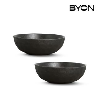 【BYON】Blackroot 深餐碗2入(黑色個性餐碗/北歐設計)