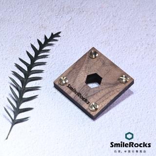 【SmileRocks 石麥】SmilePad 6X6cm 胡桃木底板 No.11002(胡桃木底板)