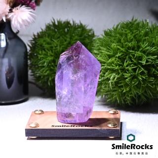 【SmileRocks 石麥】巴西紫黃水晶柱 No.041180413(附SmilePad 6x9底板)