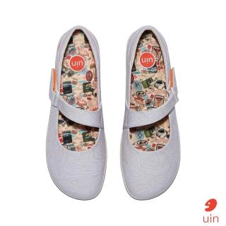 【uin】西班牙原創設計 女鞋 伊利特3素色樺樹灰休閒鞋W1620754(素色)