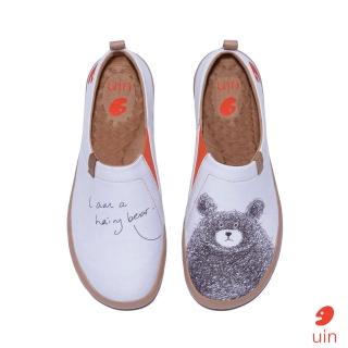 【uin】西班牙原創設計 男鞋 守護熊彩繪休閒鞋M0101192(彩繪)