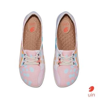 【uin】西班牙原創設計 女鞋 伊利特2植物彩紋彩繪休閒鞋W1620748(彩繪)