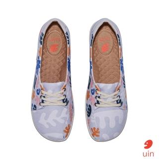 【uin】西班牙原創設計 女鞋 伊利特2田園花雨彩繪休閒鞋W1620749(彩繪)