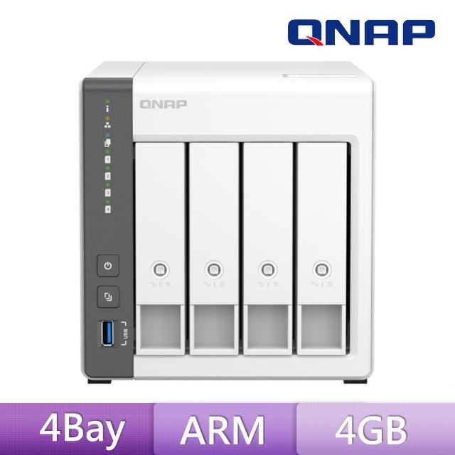 【QNAP 威聯通】TS-433-4G 4Bay NAS 網路儲存伺服器