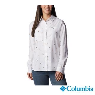 【Columbia 哥倫比亞 官方旗艦】女款-Silver Ridge Utility超防曬UPF50快排長袖襯衫-白色(UAL99870WT/202