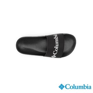 【Columbia 哥倫比亞官方旗艦】女款-HOOD RIVERLOGO拖鞋-黑色(UBL01660BK / 2023春夏)