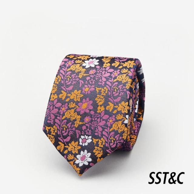 【SST&C 最後55折】花卉窄版領帶1912303021