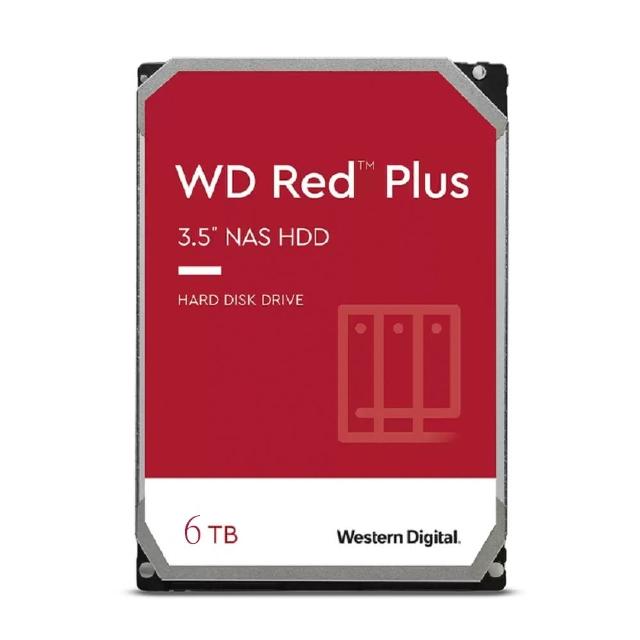 【WD 威騰】紅標 Plus 6TB 3.5吋 5400轉 256MB NAS 內接硬碟(WD60EFPX)