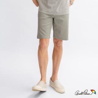 【Arnold Palmer 雨傘】男裝-COOLMAX斜紋五袋修身短褲(灰色)