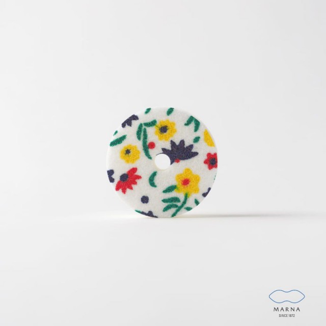 【日物販所】日本MARNA 花朵特別版吸盤海綿 1入組(海綿 菜瓜布 吸盤海眠 洗碗巾 雙面海綿)