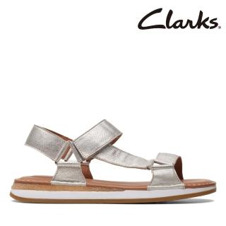 【Clarks】女款Craft Sun Sport工藝縫線魔鬼氈設計真皮涼鞋(CLF70448S)