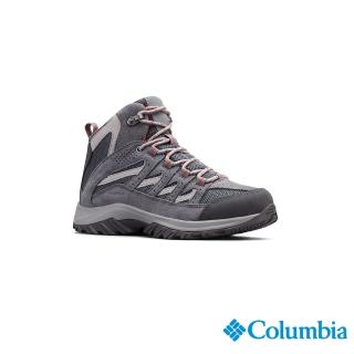 【Columbia 哥倫比亞官方旗艦】女款-CRESTWOODOmni-Tech防水高筒登山鞋- 深灰(UBL53710DY / 2023春夏)
