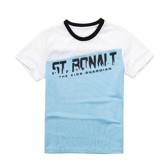 【St.Bonalt 聖伯納】拼色涼感速乾圓領T恤 │ 童款 8079(吸濕 排汗 速乾透氣 涼感 短袖 T恤 兒童)