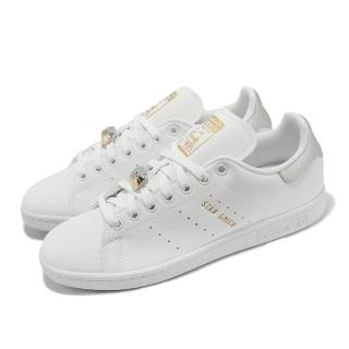 【adidas 愛迪達】休閒鞋 Stan Smith W 女鞋 白 小白鞋 皮革 寶石 三葉草 愛迪達(HQ4243)