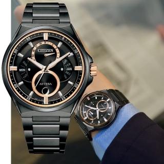 【CITIZEN 星辰】GENTS系列 光動能 鈦金屬月相腕錶 42mm(BU0065-64E)