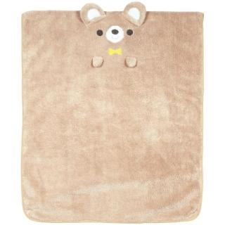 【小禮堂】熊熊 造型吸水速乾擦髮巾 40x100cm - 米大臉款(平輸品)