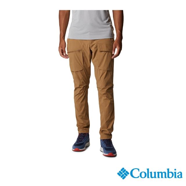 【Columbia 哥倫比亞 官方旗艦】男款-Maxtrail防潑彈性長褲-棕色(UAE59880BN / 2023春夏)