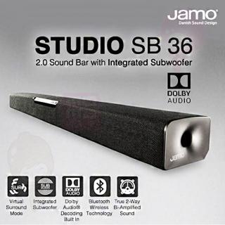 【JAMO】SB36 SoundBar(微型劇院/Soundbar/內建低音 黑色)