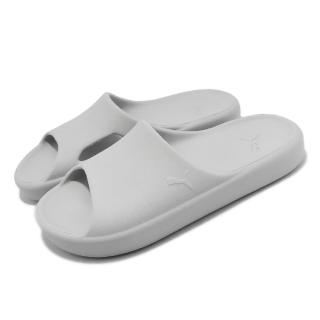 【PUMA】拖鞋 Shibui Cat 男鞋 淺灰色 基本款 菱紋 休閒 舒適 經典款(38529606)