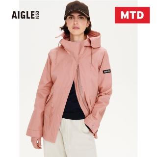 【AIGLE】女 MTD 防水透氣外套(AG-FAC46A026 深粉紅)