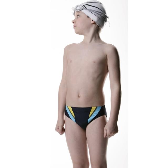 【SAIN SON】競賽/泳隊/訓練兒童三角泳褲(附泳帽S330)