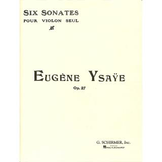【Kaiyi Music 凱翊音樂】伊薩伊：6首奏鳴曲作品27小提琴獨奏譜 Eugene Ysaye Op. 27 6 Sonatas for Violin