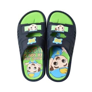 【GRENDENE KIDS】童鞋 LUCCAS NETO TROSLEI系列 藍/綠 型號：22297(巴西品牌、巴西拖鞋、防水)