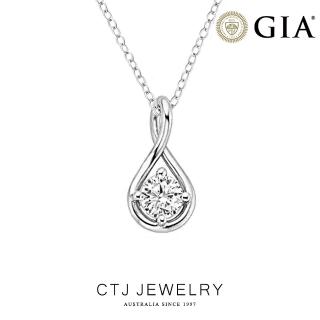 【CTJ】GIA 30分 D/I1 18K金 無限鑽石項鍊