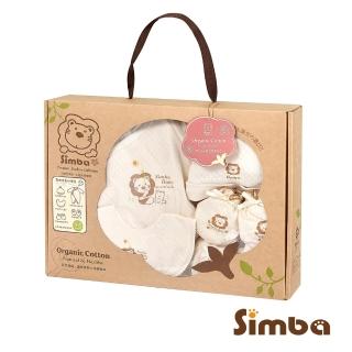【Simba 小獅王辛巴官方直營】有機棉喜悅禮盒-春夏五件組(七分袖兔裝)