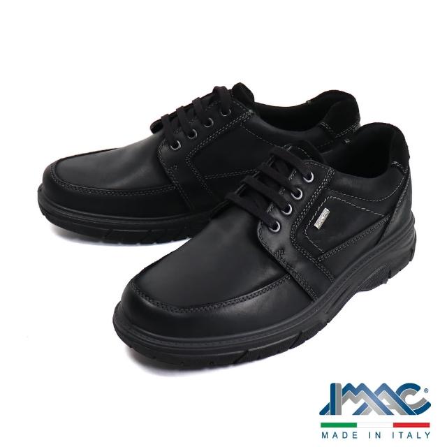 【IMAC】義大利輕量舒適綁帶休閒鞋 黑色(252468-BL)