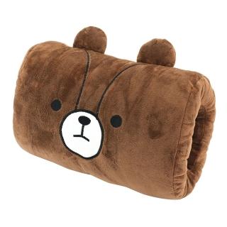 【British Bear 英國熊】暖手抱枕 2代-棕(TA-D15B)