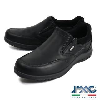 【IMAC】義大利經典款真皮休閒鞋 黑色(252308-BL)