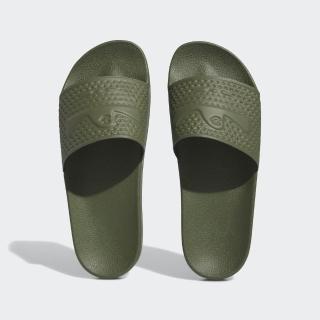 【adidas 愛迪達】拖鞋 男鞋 女鞋 運動 SHMOOFOIL SLIDE 綠 IG5255