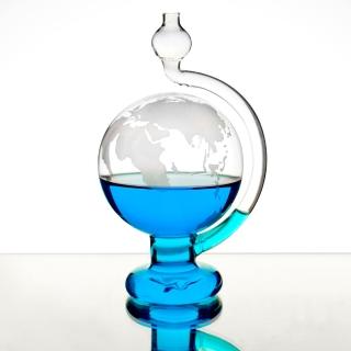 【Mr.sci 賽先生科學】天氣預報球-玻璃氣壓球/晴雨儀(世界地圖版)