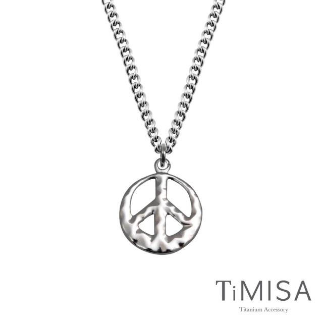 【TiMISA】和平風尚-原色-大 純鈦項鍊(M02D)