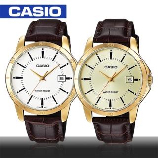 【CASIO 卡西歐】日系-紳士時尚指針型男錶(MTP-V004GL)
