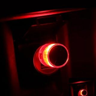 【Ainmax 艾買氏】車用迷你 USB LED情境裝飾燈1入(紅色 附贈合金鑰匙圈)