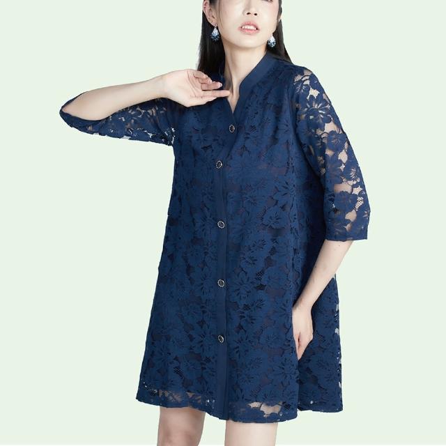【水衫】精緻蕾絲洋裝外套二件組(L03-04)