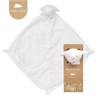 【Angel Dear】動物嬰兒安撫巾禮盒(白色小羊)