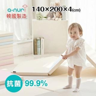 【ANURI】韓國 200x140cm 雙色雙面4折遊戲地墊(AFMI140200)