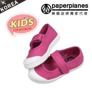 【PAPERPLANES韓國童鞋】正韓製/版型正常。可愛帆布魔鬼氈兒童休閒鞋(7-7727/現貨)